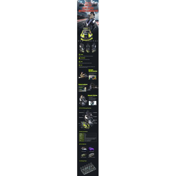 Commercial AR Car Racing Chair AR VR Gaming Simulator Competitive Racing Machine for Arcade Center Shopping Mall