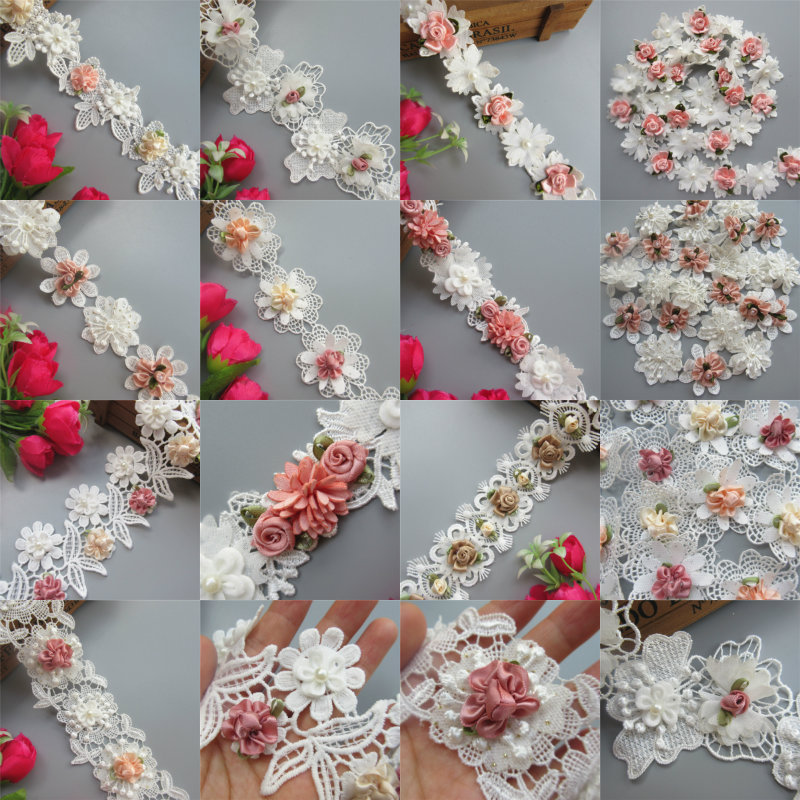 2020 new design Eco-friendly Narrow lace fabric for lady dress eyelet embroidery white lace trim
