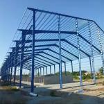 Prefabricated Metal Warehouse Steel Structure Customized With Sandwich Panel