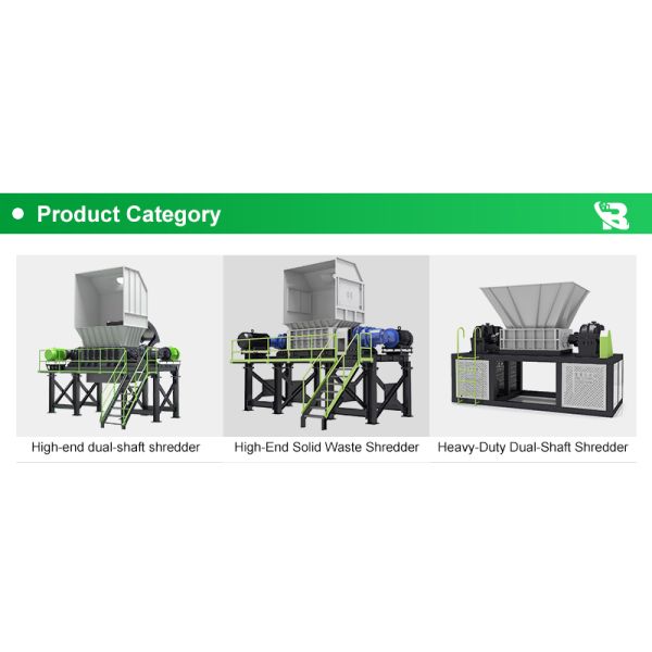 Industrial Double Shaft Shredder Machine for Solid Waste Reduction