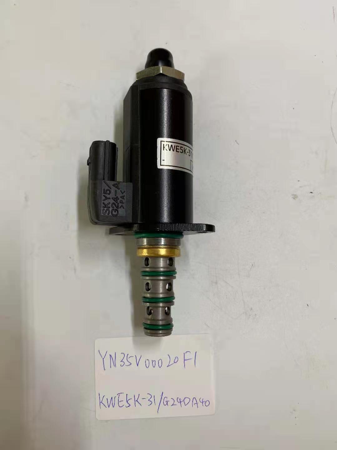 SK200-3 Safety Lock Solenoid Valve YN35V00020F1 KWE5K-31/G24DA40 Excavator OEM Support