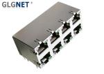 Through Hole RJ45 2x4 Stacked Without Magnetics 3.0 Mm Soldering Foot