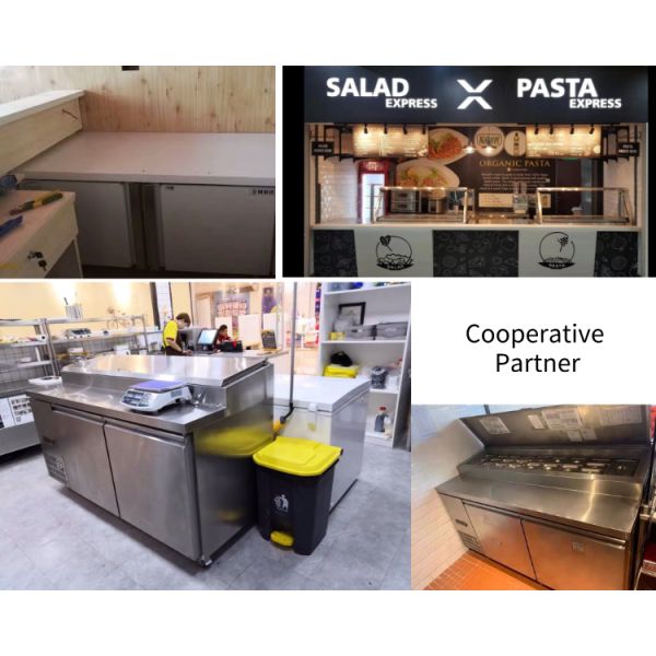 100L Sushi Pizza Prep Refrigerator Glass Material Static Cooling