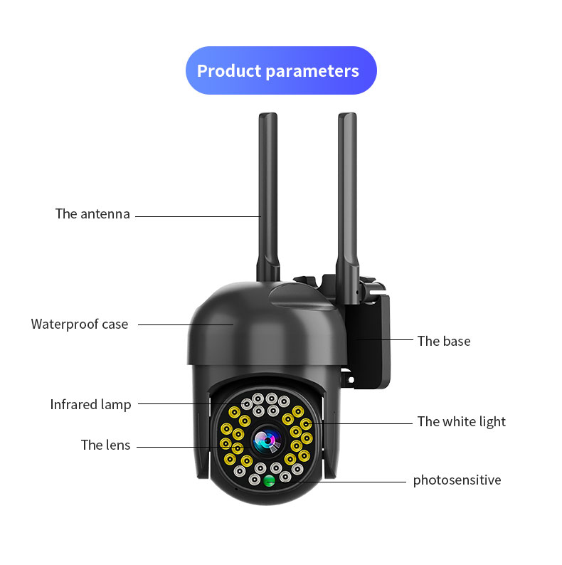 2K Tuya Smart Waterproof IP66 5G Wifi Wireless NVR CCTV Camera Outdoor Security System Monitor