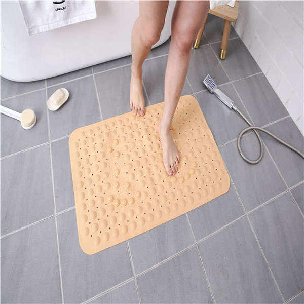 Non Slip Shower Bath Mat with Massage Style Foot Scrub Anti Slip PVC Bath Mat
