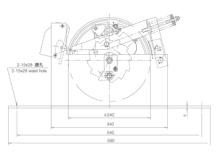 0.25~2.5m/s Speed Elevator Overspeed Governor with 240mm Sheave Diameter and 1000~2000N Rope Tension