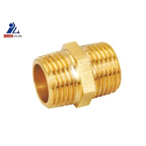 Quality External Thread HPb 57-3 Hex Nipple Brass Fittings ISO9001 for sale
