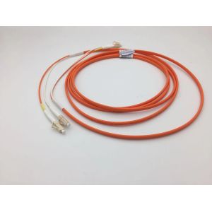 Quality Ruggedized Flat Twin Duplex Fiber Optic Patch Cable LC-LC Multimode LSZH Jacket Covered for sale