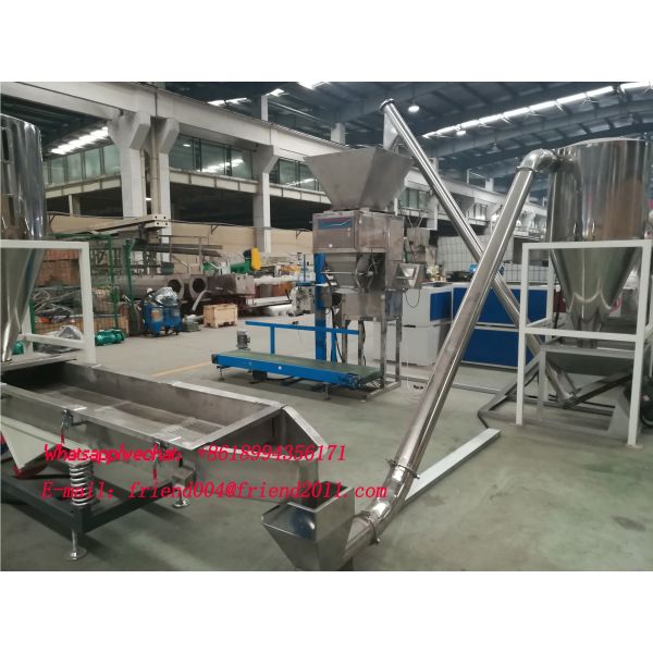 Twin Screw 550kg/H 10mm Granulating PVC Pelletizing Line Machine