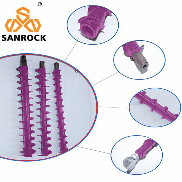Spiral DTH Drill Rod Coal Seam Drilling Threaded Drill Rod Twist Drill Pipe for Sale