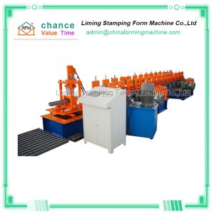 China Warehouse Shelf Rack Roll Forming Machine PLC Control on sale
