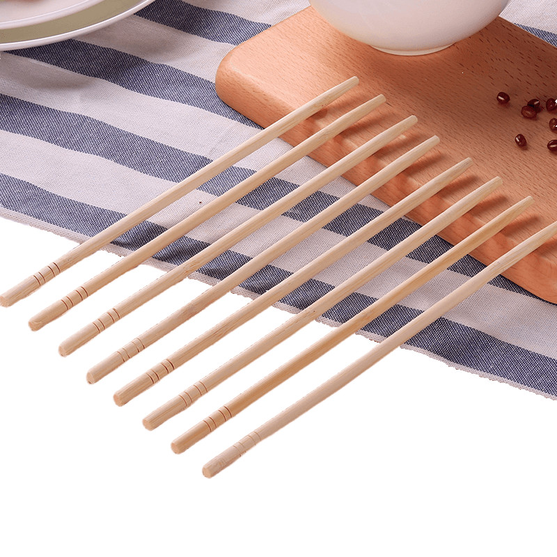 OPP Packing Bamboo Round Disposable Chopstick Custom Natural Color Material Type 100% Natural Moso Bamboo