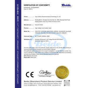 Xi'an Xu&Hui Electromechanical Technology Co., Ltd. Certifications