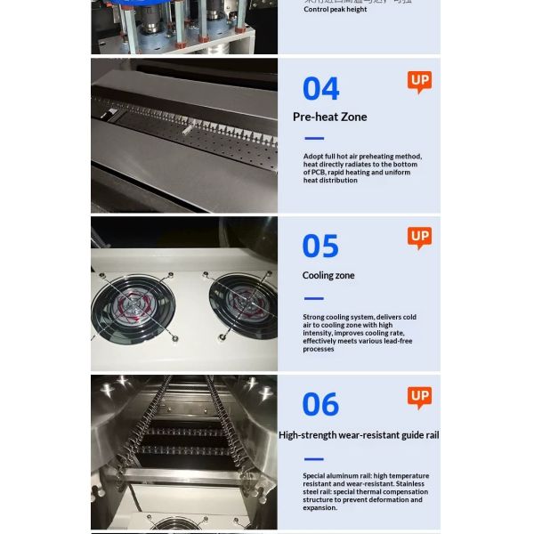 Automatic Double Wave Soldering Machine Lead Free SMT Wave Soldering Equipment with CE Certification