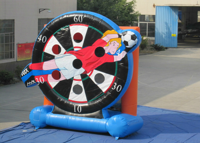 Attractive Children Inflatable Football Games Inflatable Soccer Arena 4 X 5m Customized