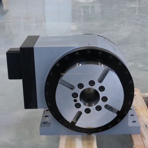 Numerical Control Turntable DDR 4th Axis Rotary Table For CNC 3 Years Warranty