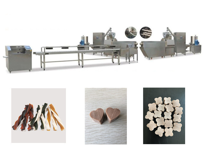 Twist Twin Color Dog Snacks Pet Chewing Food Production Line