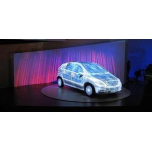 Display Sticky Screen Rear Projection Film , Thick Clear Holographic Adhesive Film