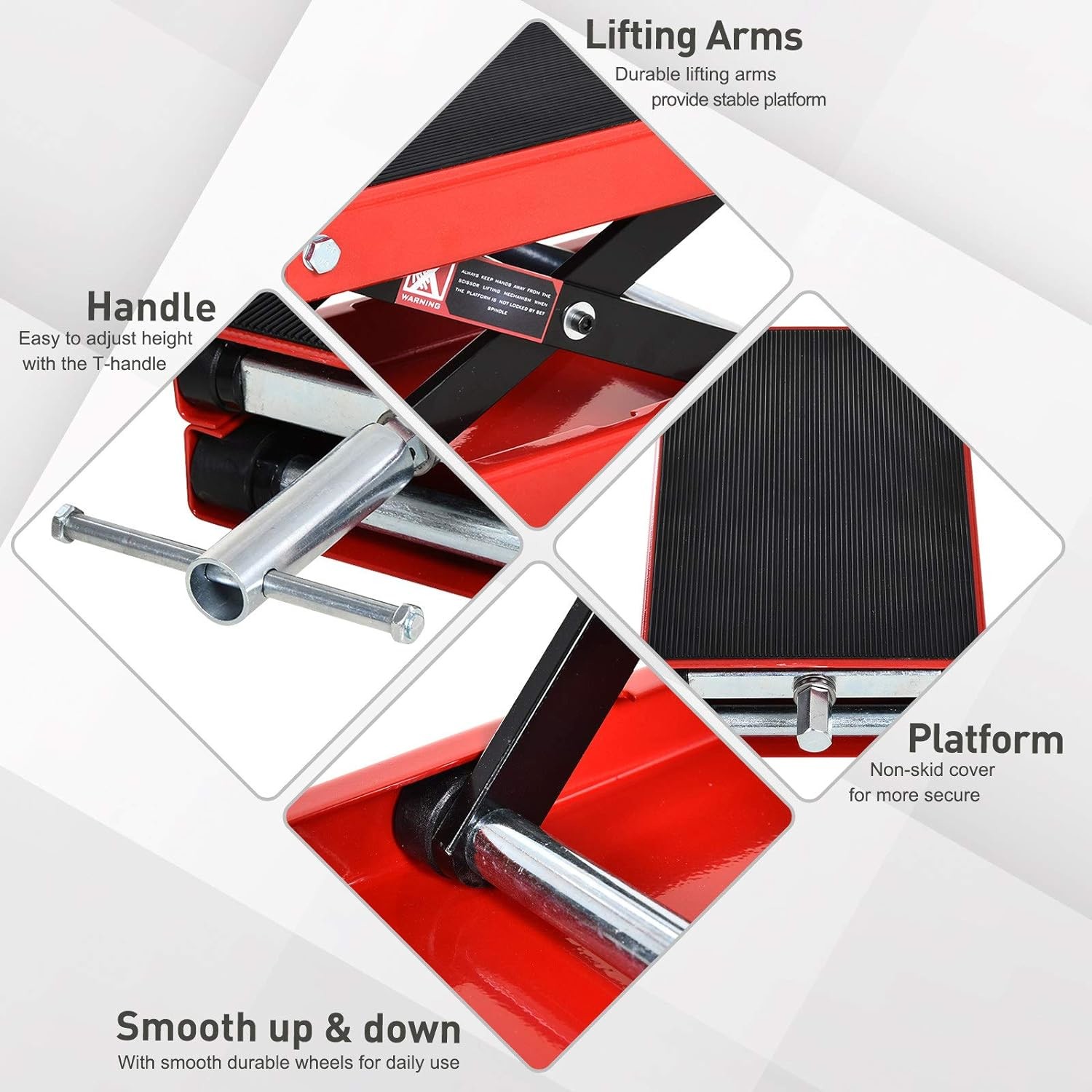 500KG Steel Motorbike Repair Lift Jack Suitable for Home Garages Professional Workshops and Bike Service Centers