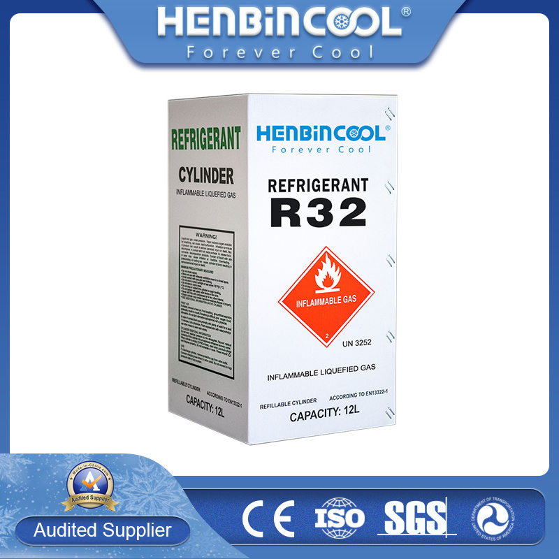 Industry Gas R32 10kg/Cylinder Refrigerant Price 99.9%