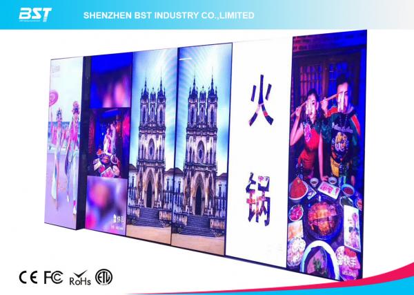 Buy Full Color Indoor Indoor Advertising LED Display High Brightness Ultra Thin Design at wholesale prices