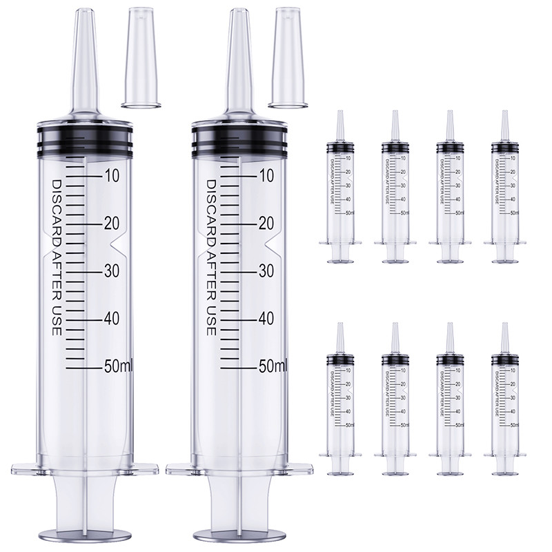 50ml Liquid Pet Measuring Disposable Plastic Syringe