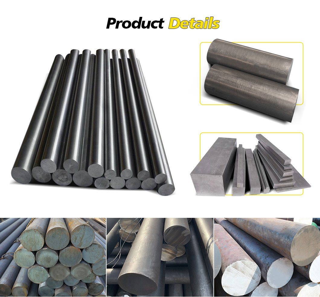 AISI ASTM 1018 1020 1045 1040 1025 1065 4140 4130 C45 Ss400 A36 Flat Square Carbon Steel Round Rod Bar Carbon Steel Round Bar