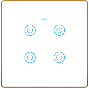 Quality 500W Alexa Google Tuya Smart Switch Home Zigbee Wireless Switch for sale