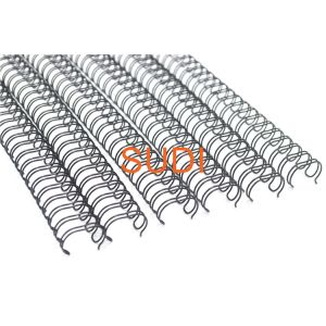 Quality Black Nylon Coated 5/16 Inch Twin Loop Binding Wire for sale