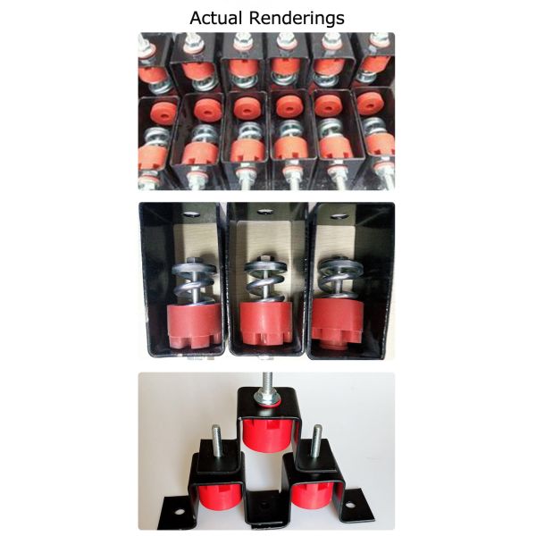 Durable Spring Vibration Isolator Noise Reduction Rubber Isolator