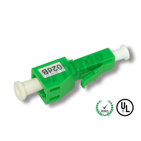 LC APC Fiber Optic Attenuator 1310 / 1550nm , High Return Loss Type