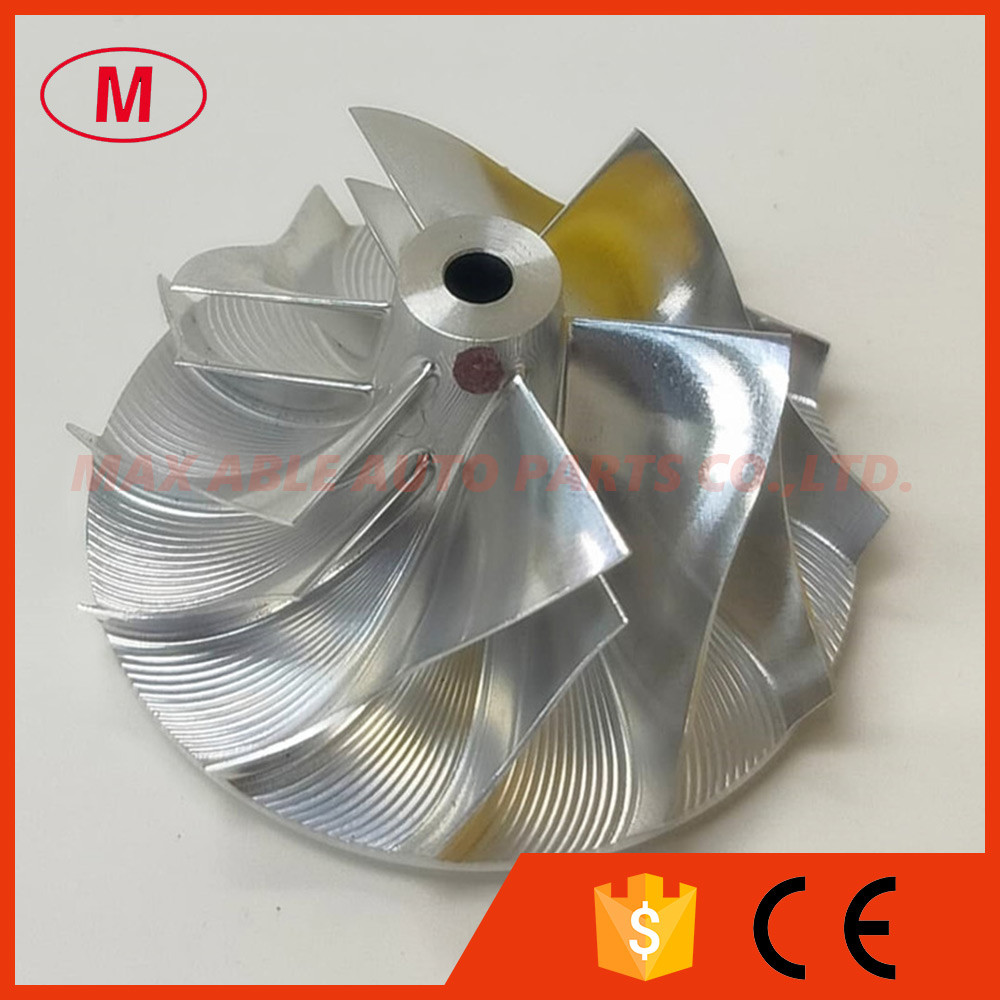 TD03 reverse 36.50/48.00mm 6+6 blades Turbo milling/aluminum 2618/billet compressor wheel