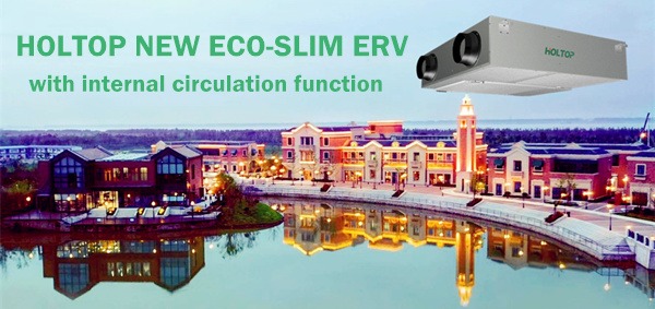 Eco Slim Series Residential Suspended Energy Recovery Ventilation 250~350 M3/H