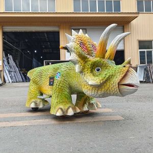 UV Resistant Large Animatronic Electric Dinosaur Ride With Multiple Control