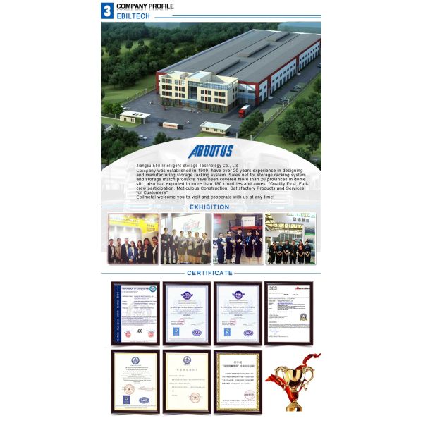 Industrial Fixed Steel Ladder Portable Warehouse Platform Rack Space Saving