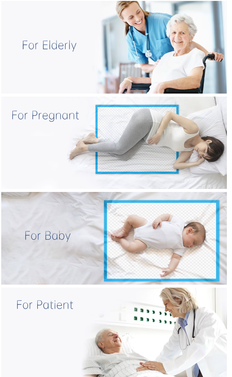 Disposable Biodegradable Pad Nursing Pad Bed Underpad Incontinence Waterproof Underpad Bed Sheet Medical Underpads