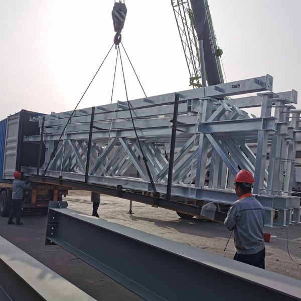 Quality Modular Steel Frame Warehouse Prefabricated Buildings Q235 Q355 Sandwich Panel for sale