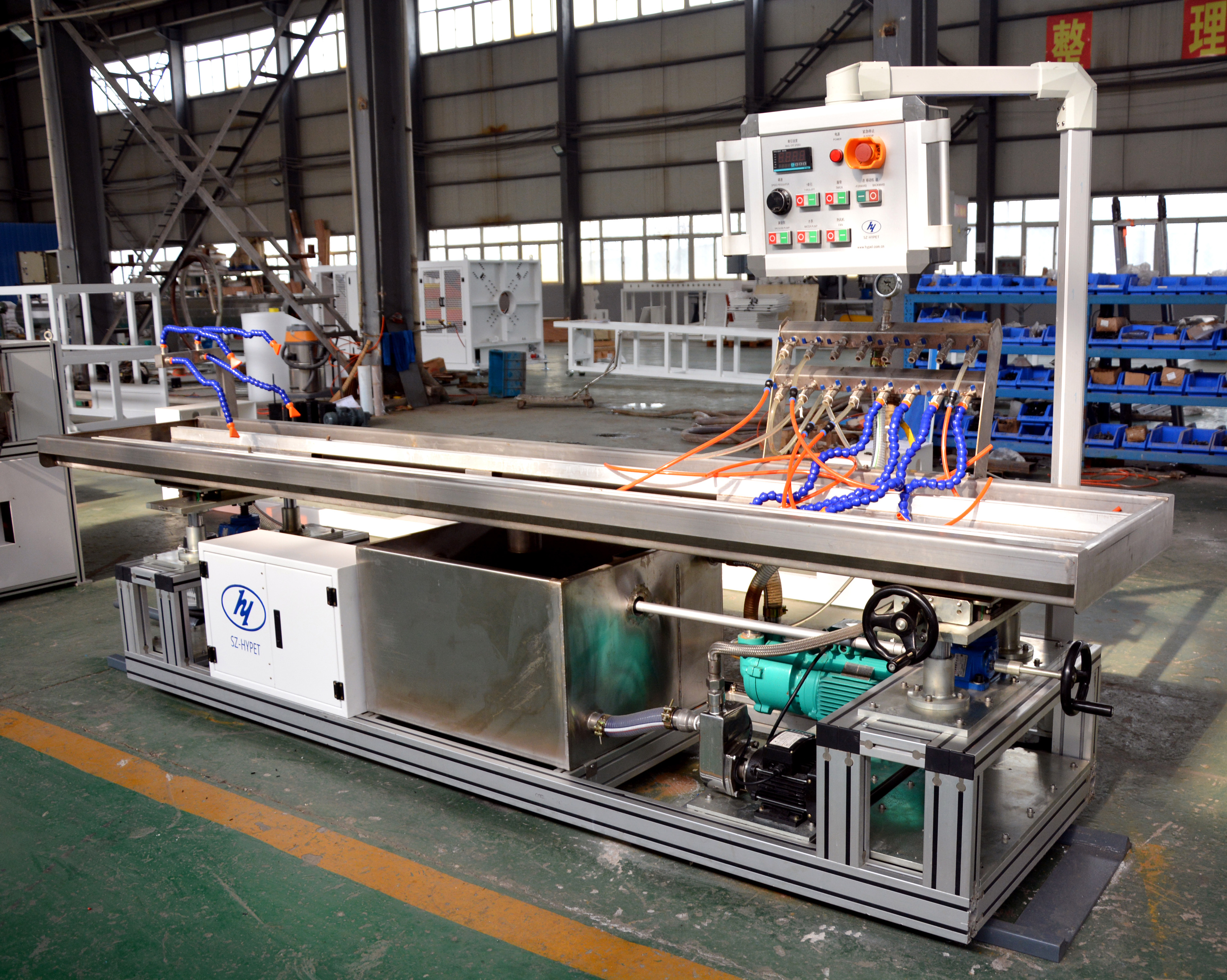 Shenzhen HYPET PVC Corner Bead Trim Angle Profile Extrusion Machine PVC Corner Bead Plastic Products Making Machine Manufacturer