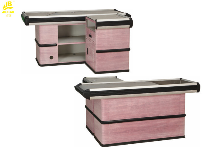 304 Stainless Steel Supermarket Checkout Counter 1800x600x850mm Dimension