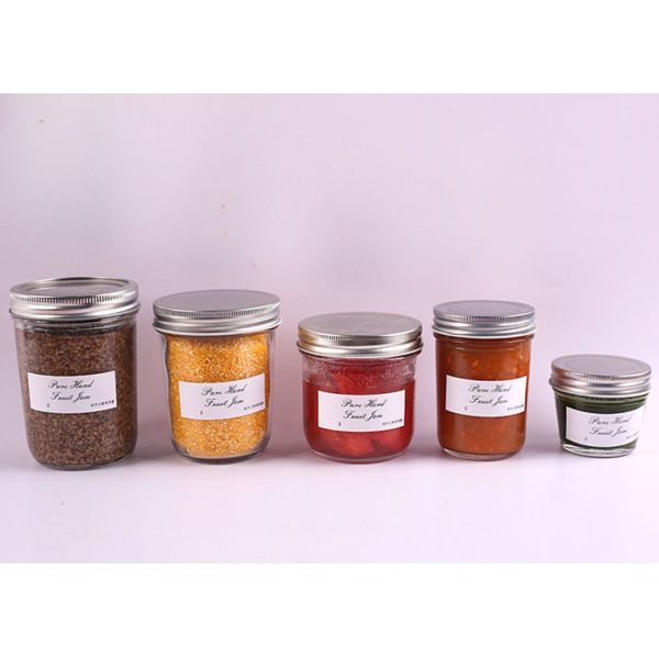 Household Empty Glass Jars / Miniature Glass Bottles SGS Certification