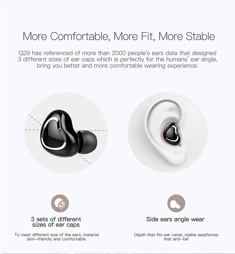 Buetooth 5.0 Earphone True Wireless Earphones Sport Headphones Noise Canceling Headphone Earbuds Handsfree Headset Pk X2t