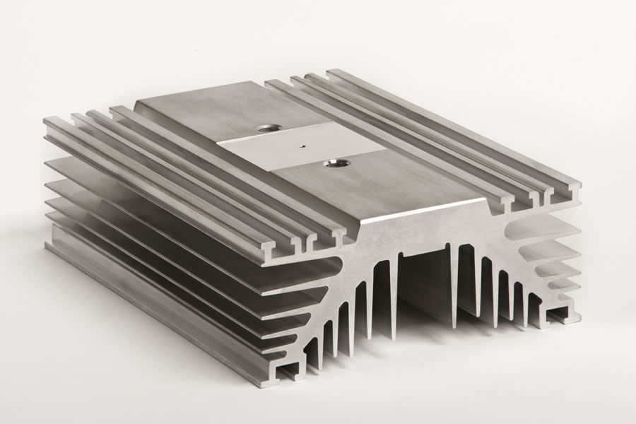 Zinc Plated Custom Extruded Aluminum LED Heatsink Housing Case Enclosure for Any Color