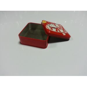 Hello Kitty Tin Candy Containers ,Blank Inside And CYMK Outside ,Square Tin Can