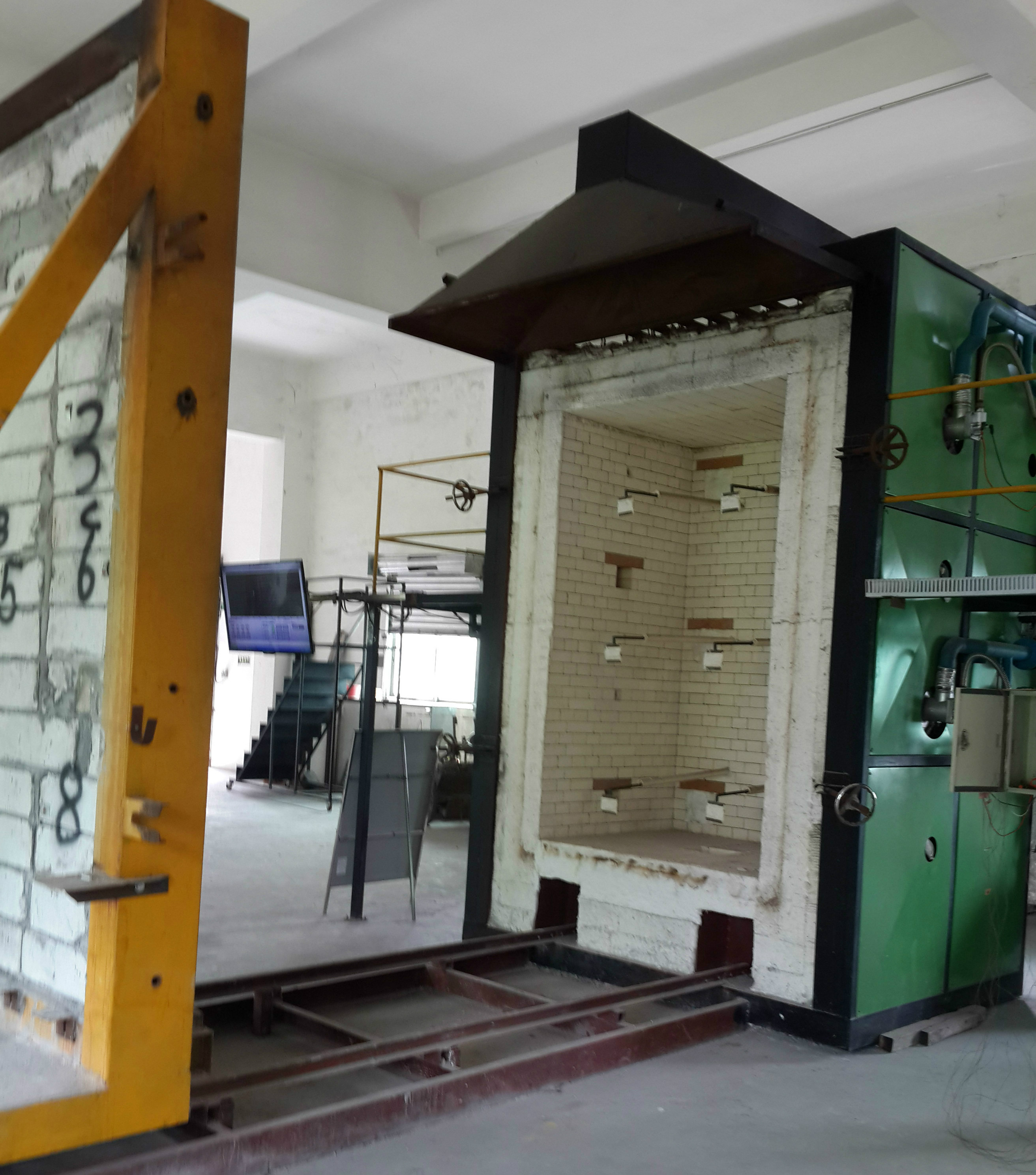 ISO834 Standard Construction Materials Vertical Fire Testing Furnace Lab Test