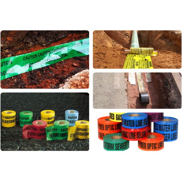 Non-Detectable Underground Warning Tape Electrical Cable Warning Tape