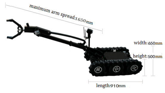 Wireless / Wired Tactful Eod Robot Helps Move Dangerous Bombs With Mechanical Arm