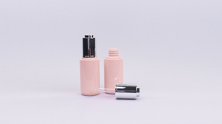 Empty 60ml PETG Dropper Bottle Pink Little Dropper Bottles With Press Top Dropper