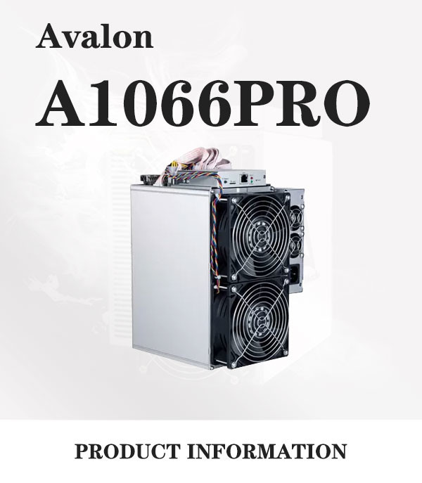 Canaan Avalon A1066 Pro 55T 3300W with low power consumption