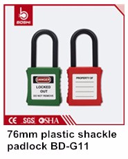 Key Retaining Jacket Safety Padlock , Laser Printing Lock Out Tag Out Locks