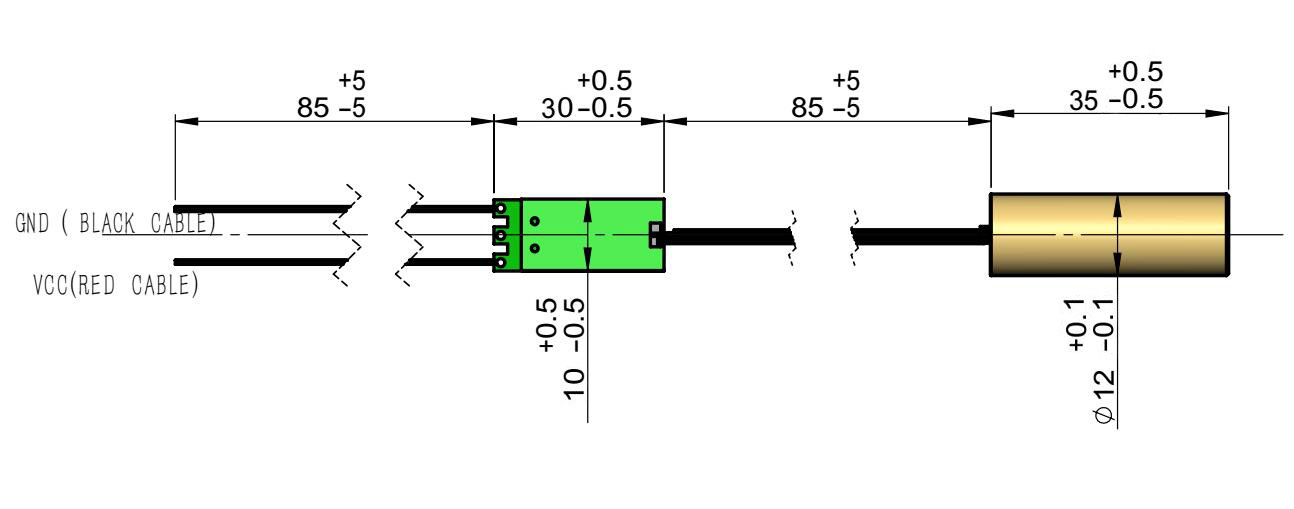 After Service Field Maintenance and Repair Service 532nm 5MW Green Dot Laser Module
